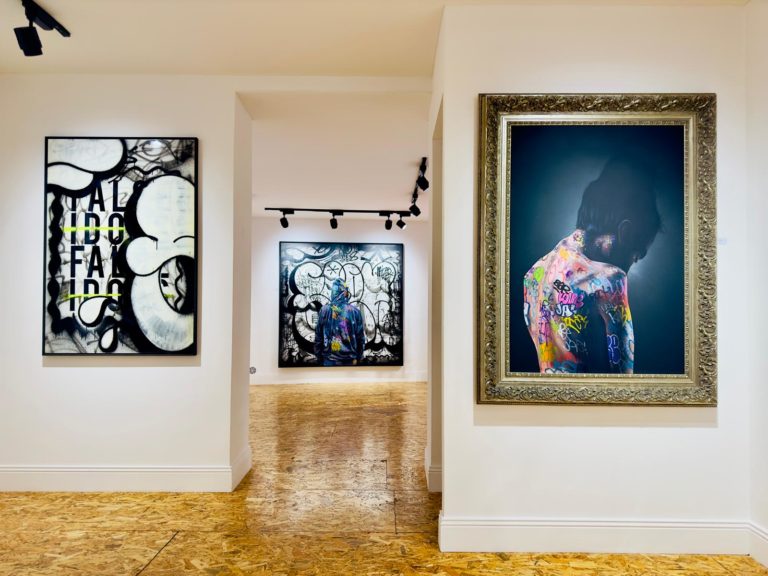 Salle de Malagacha Gallery Strasbourg pendant l'exposition Frères d'Art
