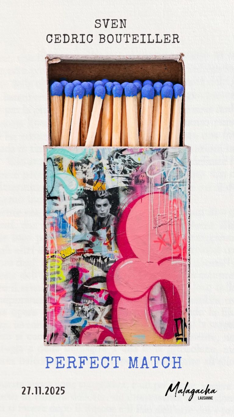 Œuvre colorée de l'exposition Perfect Match de Sven et Cédric Bouteiller