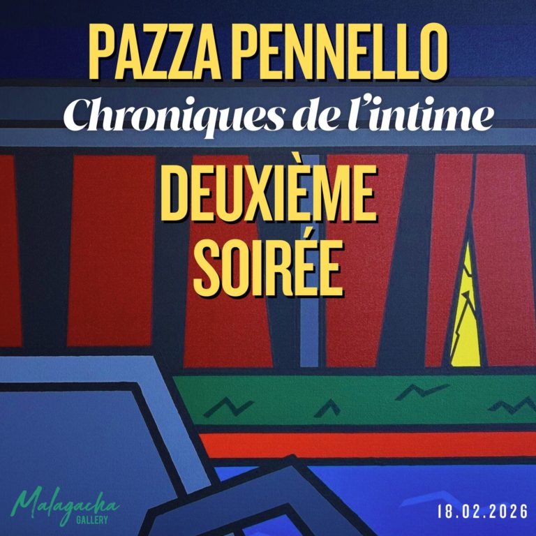 Affiche de la deuxième soirée Chroniques de l'intime de Pazza Pennello